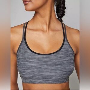 NWT FourLaps Vitality Sports Bra Women's Charcoal Space Dye Womens XXL
